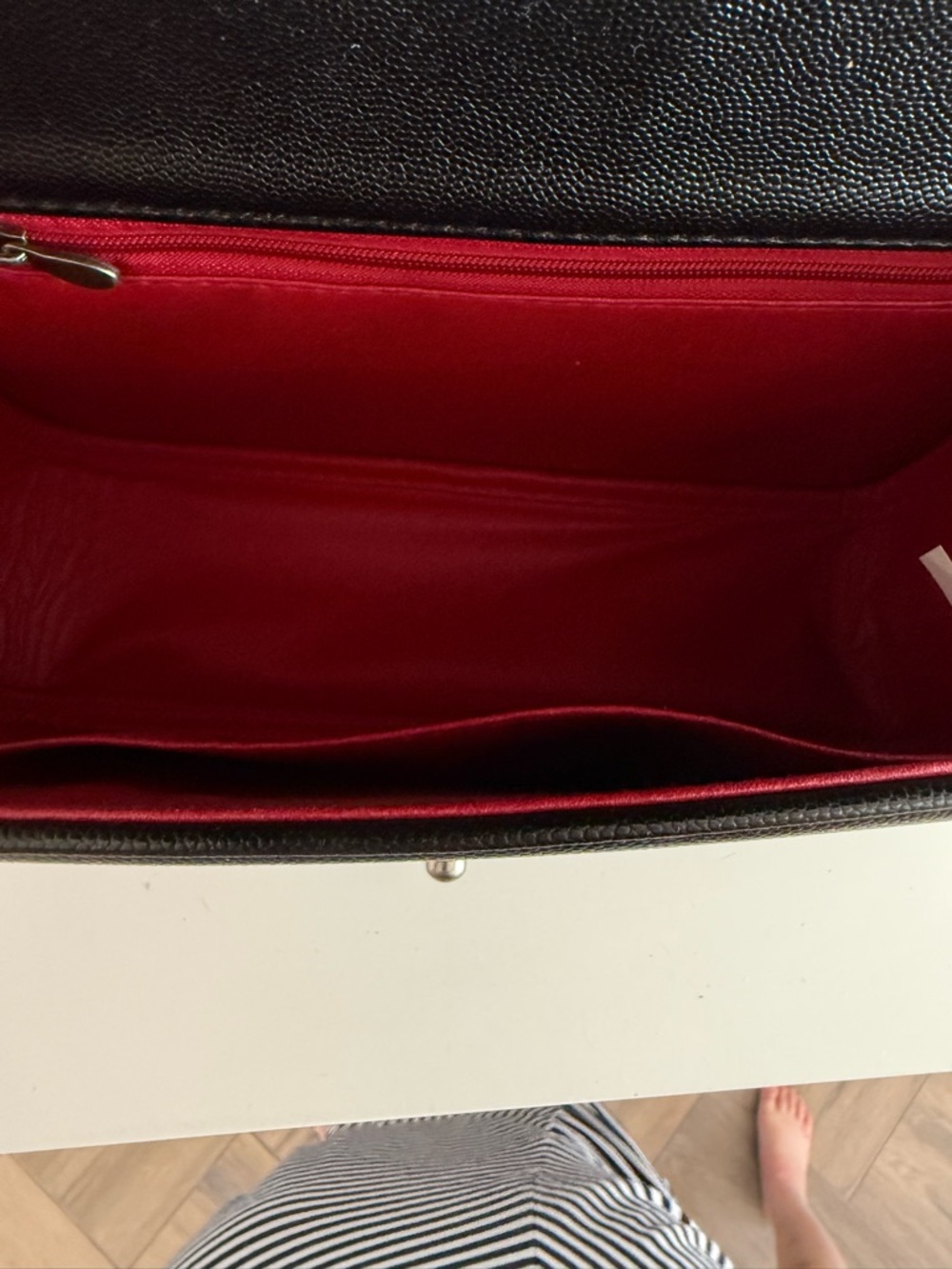 Designer Quilted Leather Shoulder Bag - Black C hanel like - Picture 7 of 10